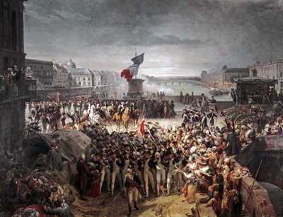 巴黎国民警卫队加入陆军。1792 年 9 月 作者 Léon Cogniet