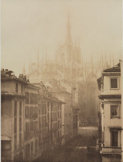 从Corso Francesco的大教堂，米兰，1857年。 作者 莱昂·热拉尔