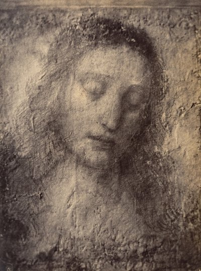 [达芬奇《最后的晚餐》中的基督头像副本]，1857-61。 作者 莱昂·热拉尔