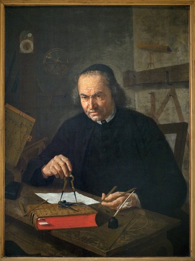阿贝尼古拉斯·约瑟夫·纽雷 (1706-1774) 的肖像。 由 Leonard Defrance (1735-1805) 作画，布面油画 作者 伦纳德·德法兰克