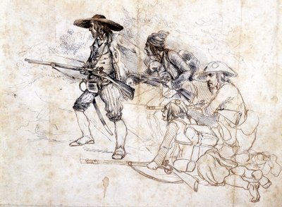 士兵 chouans - Léonce Pepetit, B.M. de Dinan 作画 作者 莱昂斯·贾斯汀·亚历山大·佩蒂特