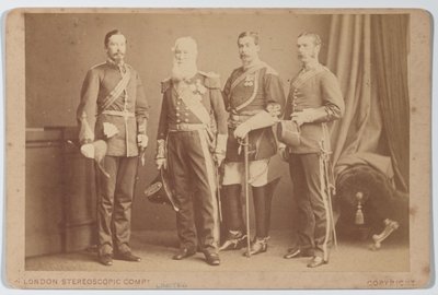 赛多利斯家族成员，大约1870年 作者 伦敦立体公司