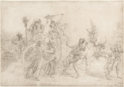 从圣母玛利亚节返回的朝圣者，1827年。 作者 利奥波德·罗伯特