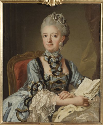 Louise Ulrique de Prusse, reine de Suede et Finlande - 普鲁士王后路易莎·乌尔丽卡（1720-1782 年）的肖像，由年轻的洛伦兹帕施（1733-1805 年）所绘。 布面油画 作者 洛伦斯·帕斯（Lorens the Younger Pasch）