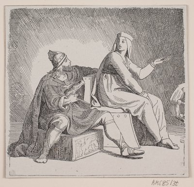 Sweyn Forkbeard 开往英格兰的火车和斯沃德战役 "插图 作者 洛伦兹·弗罗利希
