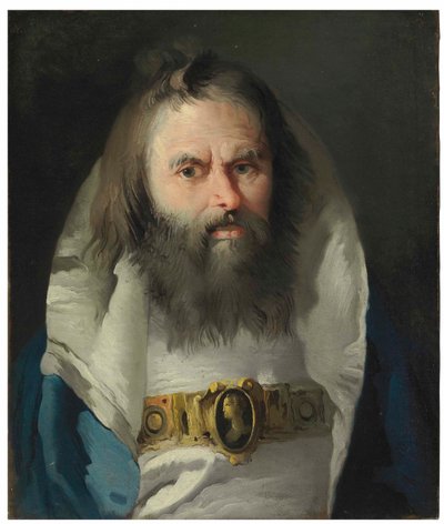 一个人的肖像 作者 洛伦佐·巴尔迪塞拉（Lorenzo Baldissera Tiepolo）