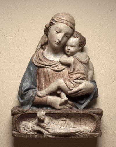 麦当娜和孩子，c。 1450。 作者 洛伦佐·吉贝蒂（Lorenzo Ghiberti）