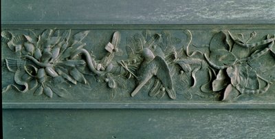 雕刻的框架，北门的细节。低浮雕青铜器 作者 洛伦佐·吉贝蒂（Lorenzo Ghiberti）