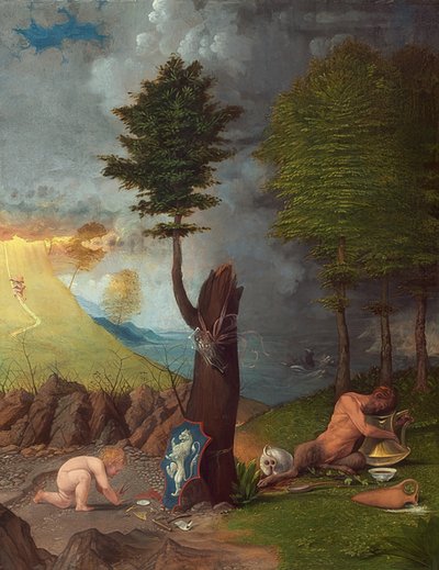 寓言与美德。 1505 作者 洛伦佐·乐透（Lorenzo Lotto）