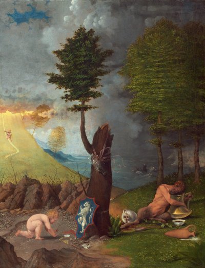 美德与罪恶的寓言》，1505年。 作者 洛伦佐·乐透（Lorenzo Lotto）