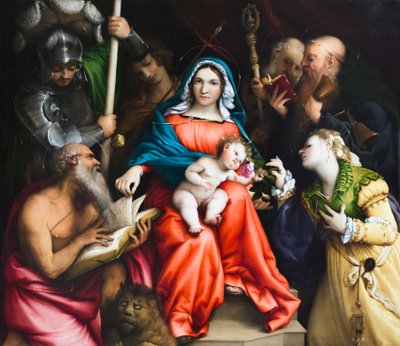亚历山大的圣凯瑟琳的神秘婚姻 作者 洛伦佐·乐透（Lorenzo Lotto）