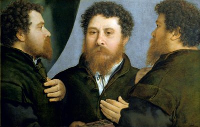 洛伦佐·洛托（Lorenzo Lotto）的戈德史密斯绘画的三重肖像 作者 洛伦佐·乐透（Lorenzo Lotto）