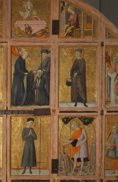圣玛丽亚德拉斯卡拉圣物箱的门 作者 Lorenzo di Pietro Vecchietta