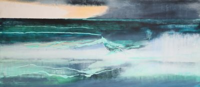 海景，（石油上的油和虫胶） 作者 Lou Gibbs