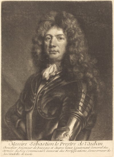 Sebastien Le Prestre de Vauban先生的画像 作者 弗朗索瓦·德·特洛伊之后的路易斯·伯纳德