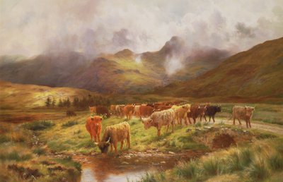高地开车在Perthshire的Strathfillan 作者 Louis Bosworth Hurt