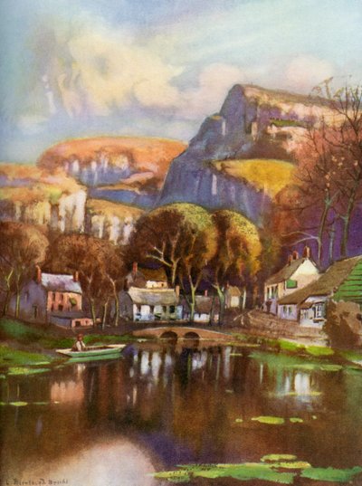 切达峡谷（Ceddar Gorge），萨默塞特（Somerset），1924-1926年。 作者 路易斯·伯利·布鲁尔