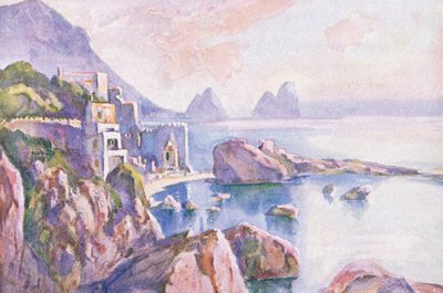 卡普里岛，来自Hutchinsons Picturesque Europe，由Hutchinson＆Son出版，c.1930 作者 路易斯·伯利·布鲁尔