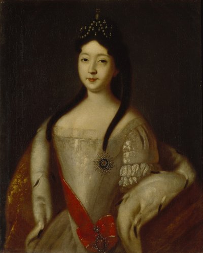 俄罗斯的Tsesarevna的肖像Anna Petrovna 1708-1728，俄罗斯皇帝彼得一世的女儿，1725年 作者 路易斯·卡拉瓦克