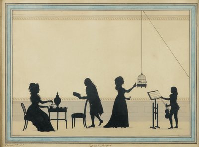 莫扎特家族c。 1763年 作者 路易斯·卡罗吉斯·迪·卡蒙泰勒
