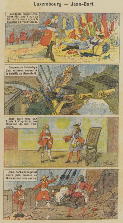 卢森堡，Jean-Bart（彩色印刷）。 作者 路易斯·查尔斯（后）轰炸