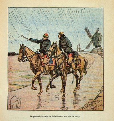 The Armee of the Loire by Eugene Sergeant, known as Grenest, illustrated by Louis Bombled (1862-1927) (Franco-German War; campaign of 1870 -1871): General d
