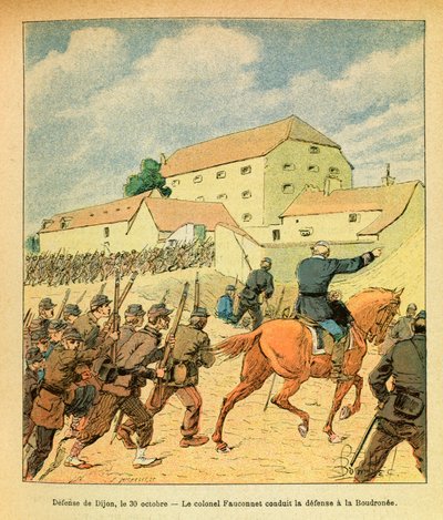 路易斯-邦布尔德（1862-1927年）绘制的尤金-赛尔吉（Eugene Sergeant, dit Grenest）的东部军团（法德战争；1870-1871年的战役）。10月30日第戎市的防守 作者 路易斯·查尔斯·邦布尔