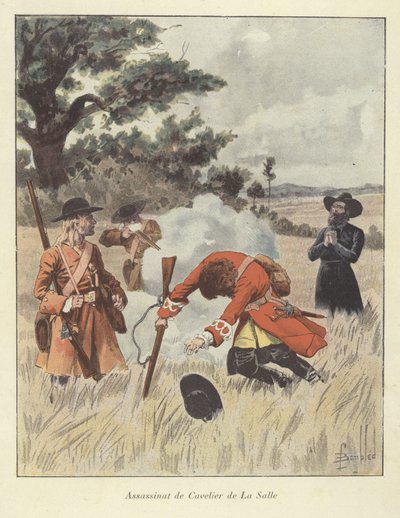 1687年，Rene-Robert Cavelier de la Salle被杀 作者 路易斯·查尔斯·邦布尔