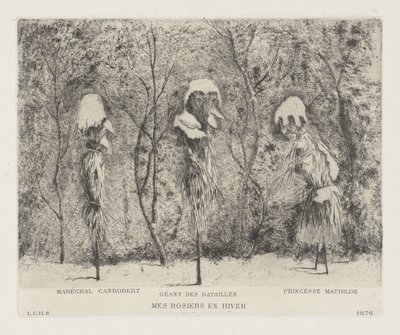 关于法德战争的幻想作品
Mes rosiers en hiver（标题见实物） 作者 路易斯·查尔斯·霍拉·西卡马