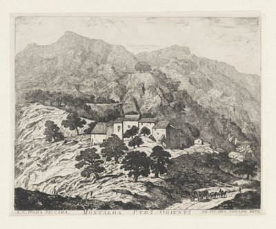 蒙塔巴城堡（法兰克福）
Montalba Pyr[enée]s.orient[ale]s（物品上的标题） 作者 路易斯·查尔斯·霍拉·西卡马