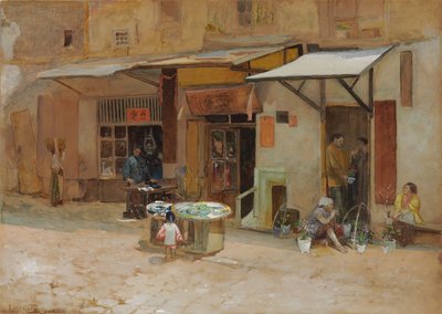 旧金山唐人街，1908年 作者 路易斯·康福特·蒂芙尼