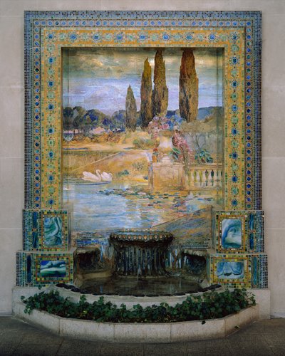 园林景观，c.1905-15（favrile-glass mosaic） 作者 路易斯·康福特·蒂芙尼