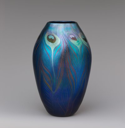 花瓶，约1900年（法夫赖尔玻璃 作者 路易斯·康福特·蒂芙尼