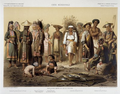 弗朗西斯-加尼埃在《1866-1868年印度支那探索之旅》中描绘的1870年前后的民族群体。 作者 路易斯·德拉波特