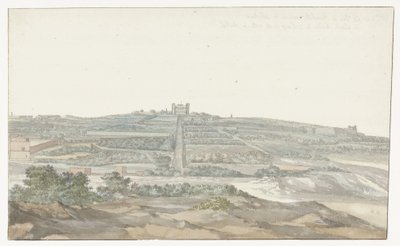 位于马耳他博谢托的大团长 Vedala 宫殿景观
Vue de Boschetto, maison de plaisance du Grand-Maître, à 2 lieus de la ville de Malthe（物上标题）
Voyage en Italie, en Sicile et à Malte - 1778（系列标题） 作者 路易斯·杜克罗斯