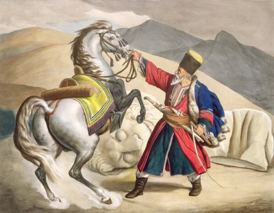 他的马鞑靼，1825年由蒂埃里兄弟雕刻而成 作者 路易斯杜普雷