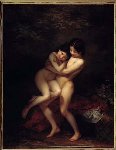 Les Batheuses 绘画 Louis Edouard Rioult (1790-1855) 1831 亚眠，皮卡第博物馆 作者 路易·爱德华·里奥尔特
