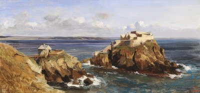 Bertheaume堡垒的视图 作者 尤金·伊萨贝（Eugene Isabey）