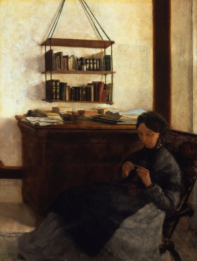 艺术家母亲，1877年 作者 路易斯·艾森