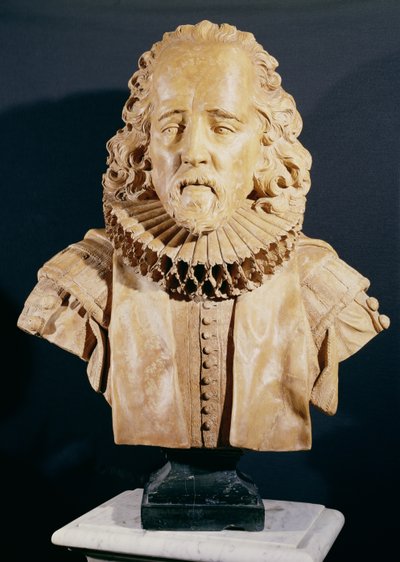 弗朗西斯·培根爵士 (1562-1626) 圣奥尔本斯子爵（大理石） 作者 Louis Francois Roubillac
