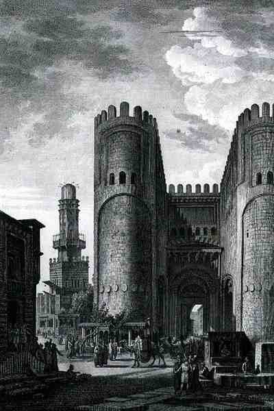 胜利之门（Bab El-Futuh），由Pierre Nicolas Ransonette（1745-1810）雕刻，出自巴黎Letronne出版的《皮托列斯之旅》第三卷。 作者 路易斯·弗朗索瓦（后）卡萨斯