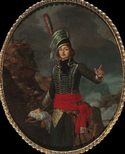 François Séverin Marceau-Desgraviers将军的肖像，1769-1796，约1796。 作者 路易斯·弗朗索瓦·塞尔金·马索
