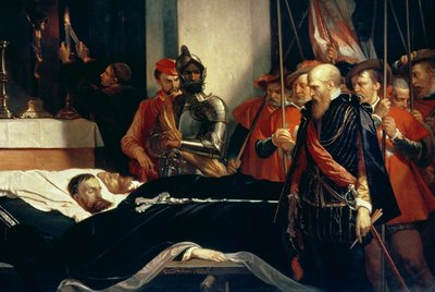 对埃格蒙特和霍恩伯爵遗体的最后敬意 作者 Louis Gallait