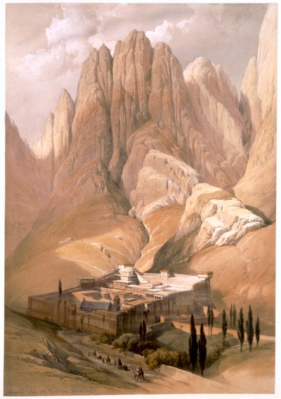 圣凯瑟琳修道院与霍雷布山，1839年2月19日" 1849年 作者 路易斯·哈格
