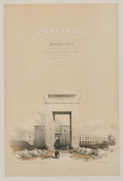埃及和努比亚：前卫卷五，1849年。 作者 路易斯·哈格