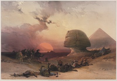 埃及和努比亚，第3卷：吉森（Gizeh）的Simoon-Desert方法，1849年。 作者 路易斯·哈格