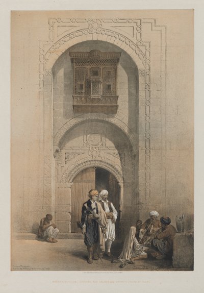 埃及和努比亚，第三卷：现代豪宅，展示开罗的阿拉伯式建筑，1849年。 作者 路易斯·哈格
