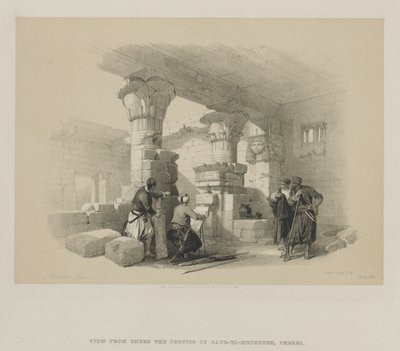 埃及和努比亚，第二卷：戴斯·艾尔·麦迪内（Dayr-El-Medeeneh），底比斯，1848年。 作者 路易斯·哈格