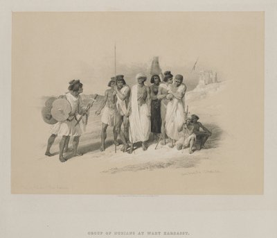 埃及和努比亚，第二卷：努比亚人-瓦迪·卡达西小组，1847年。 作者 路易斯·哈格