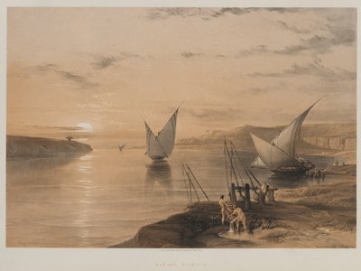 埃及和努比亚，第二卷：夏加·塞西里斯（Hagar Setsilis），1847年。 作者 路易斯·哈格
